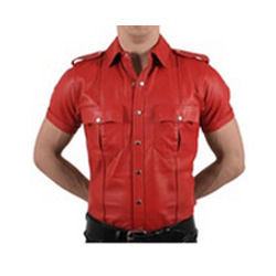 Attractive Design Mens Leather Shirt