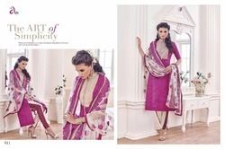 Ladies Chanderi Cotton Suits