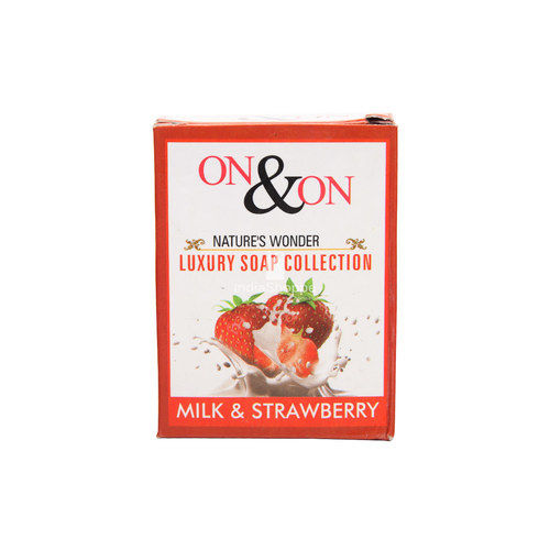 Natures Luxury Milk and Strawberry Soap