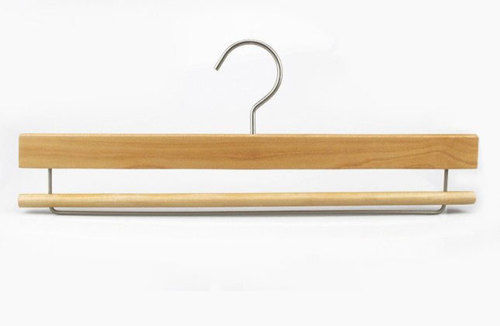 Wooden Towel Blanket Hanger With Locking Bar