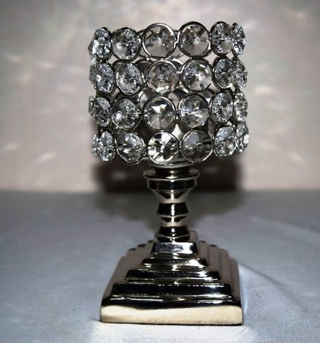 Antique Crystal Tea Light Holder