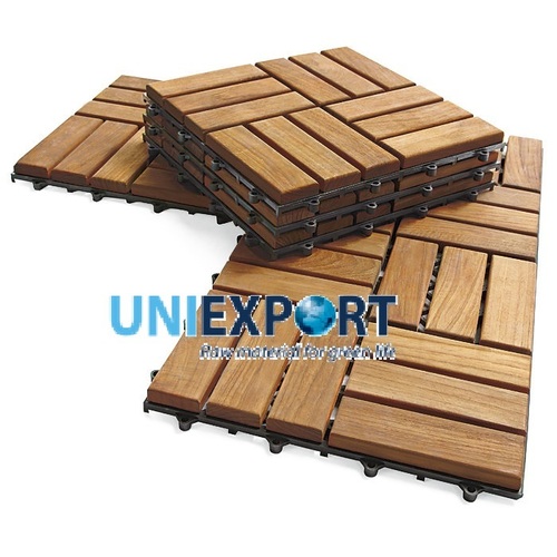 Outdoor Flooring Tiles From Acacia Wood Size: 300*24*300