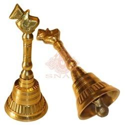 Brass Bell - Customized Size, Golden Color | Antique Imitation Design, Durable Metal Decoration