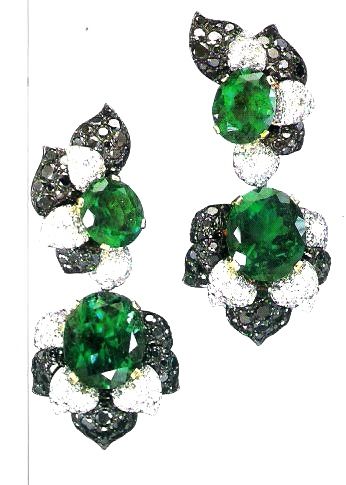 Anniversary Emeralds Earrings Em10