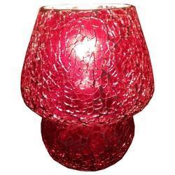 Glass Crackle Table Lamp