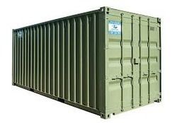 Green Color Rectangular Shape Shipping Container For Industrial