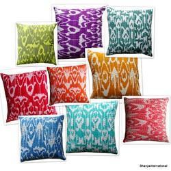 Plain Cotton Kantha Cushion Cover