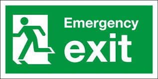 Emergency Exit Sign