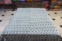 New Cotton Kantha Ikat Bed Cover