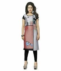 Woolen Ladies American Crepe Kurti