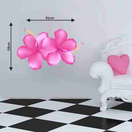 Decor Kafe Pink Flower Wall Sticker