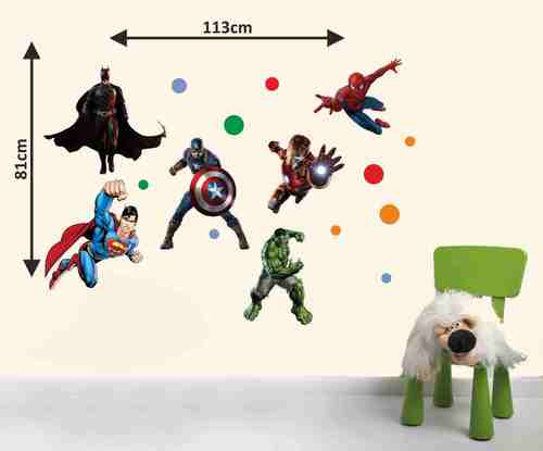 Decor Kafe Super Hero Wall Sticker