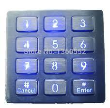 Backlight Metal Keypads