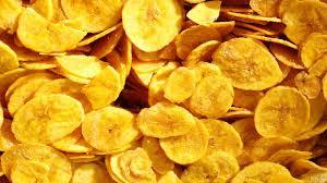 Banana Chips - Crispy Fried Dried Banana Flakes with Edible Salt , Calcium and Dietary Fiber Enriched, Long Shelf Life