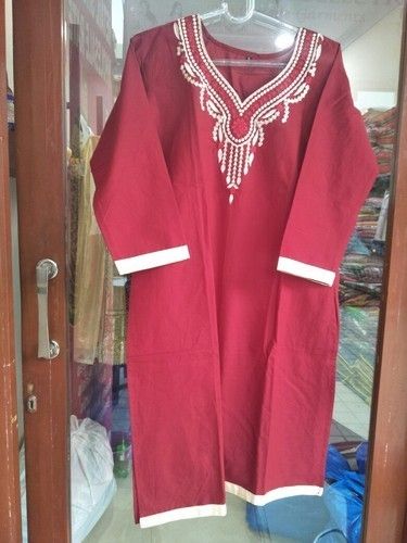 Ladies Red Rayon Kurti