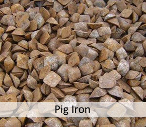 White And Black Pig Iron