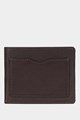 Mens Leather Wallet - Goat Leather, One Size (4.5x3.75x0.75 Inch), Brown Color, Cotton Lining for Durability