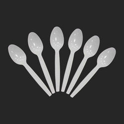 Plastic White Spoons