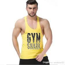 Yellow Color Printed Gym Vest - Color: As Per Customer