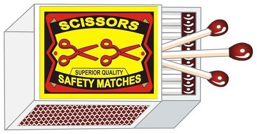 Scissors Brand Safety Matches