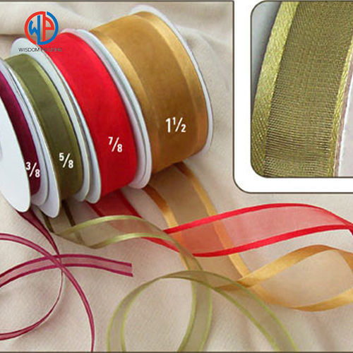 Top Quality Wired Sheer Satin Ribbon