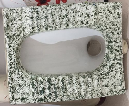 Modern Design Floor Mounted Ceramic Toilet Squatting Pan, 20" x 16" x 9"