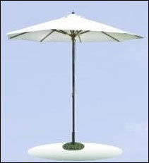 White Center Pole Garden Umbrella