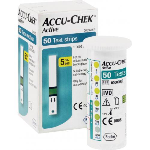 Accu Chek Active Diabetes Test Strips 50