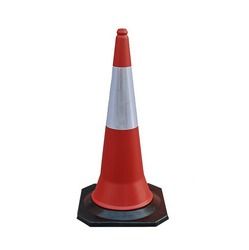 Safety Cone With Rubber Base