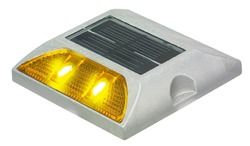 Solar Road Stud - Durable Polycarbonate Body | Automatic Dusk to Dawn Functionality, Enhanced Road Safety