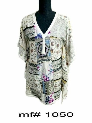 Ladies Printed Long Kaftan