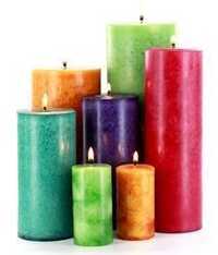 Wax Candles - Premium Quality Paraffin Wax, Various Shapes and Sizes, Vibrant Colors - Designer Look, Long Lasting Nature