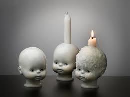 White Hussain Candle Holders