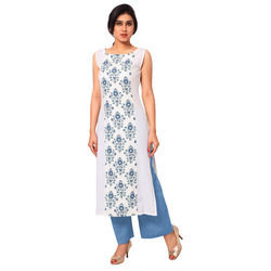 Cotton Ladies Printed Kurtis