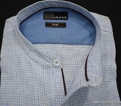 Satin Mens Chinese Collar Casual Shirts