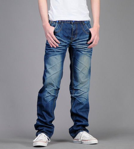 Comfortable And Skin Friendly Casual Wear Mens Blue Denim Jeans