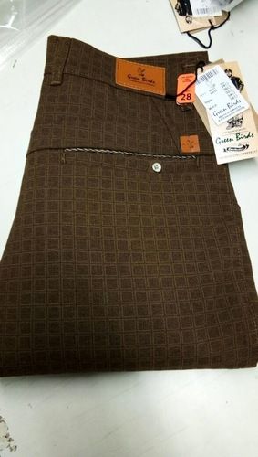 Mens Designer Dark Brown Trouser