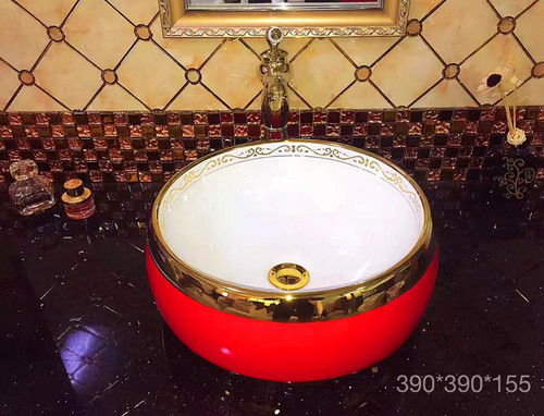 Good Quality And Good Look Designer Red Color Wash Basin