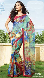 Chiffon Ladies Supernet Saree