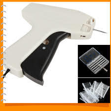 ब्राउन व्हाइट और ब्लैक कलर की प्लास्टिक टैग गन