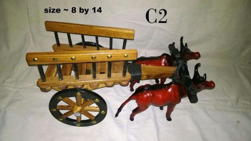 Wooden Bullock Cart (Bell Gadi)