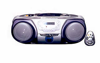 RC-193CD Radio, CD Player And Cassette Recorder With Remote Control 