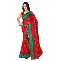 Ladies Party Wear Printed Bandhani Saree