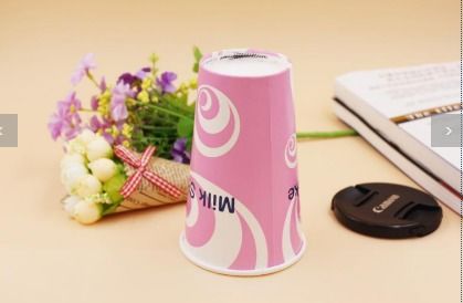 12oz 350ml Disposable Single Wall Paper Cup Drink Cups With Lid