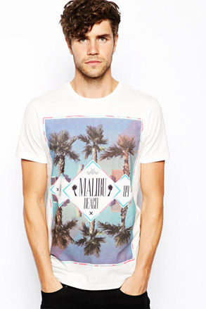 Men's Round Neck Printed T-shirts