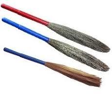 Grass Broom - Durable Natural Grass Material, Sturdy Design , Customizable Size Options