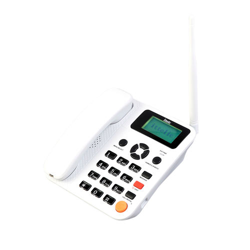 Ittelic App5623 Gsm Dual Sim Card Based Landline Telephone With Fm Radio