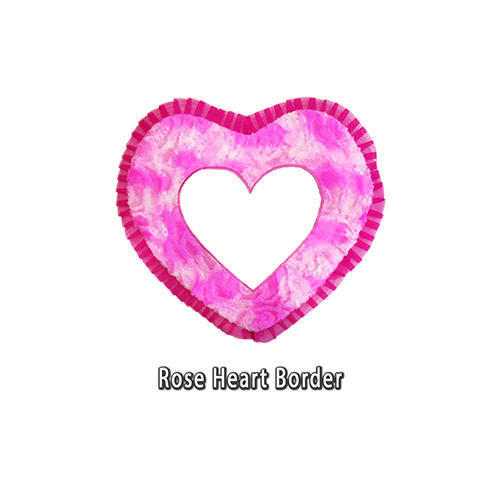 Cotton Rose Heart Border Cushion