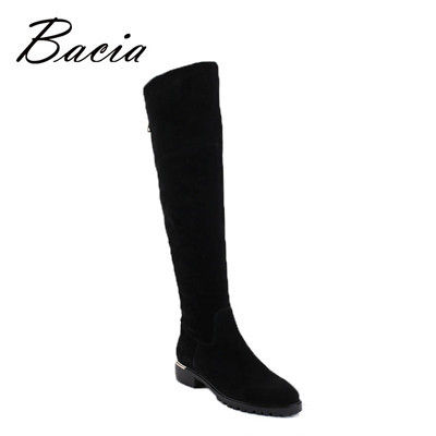 Women Black Over Knee Boots