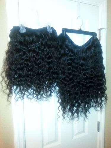 Indian Kinky Curly Machine Weft Hair Used By: Women